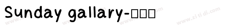 Sunday gallary字体转换